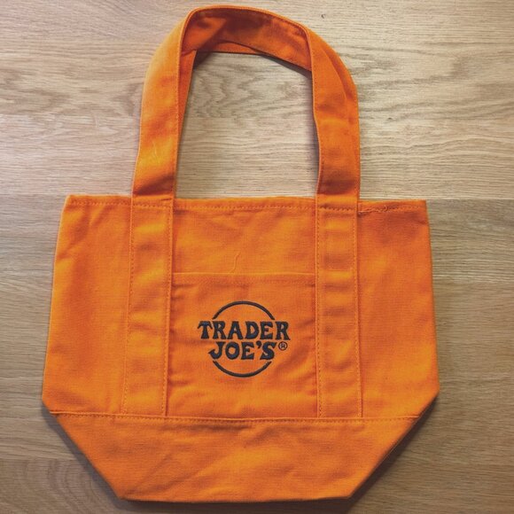 TRADER JOE's Halloween Trick-Or-Treat Canvas Mini Tote Bag, Orange, 2025 - Picture 3 of 10